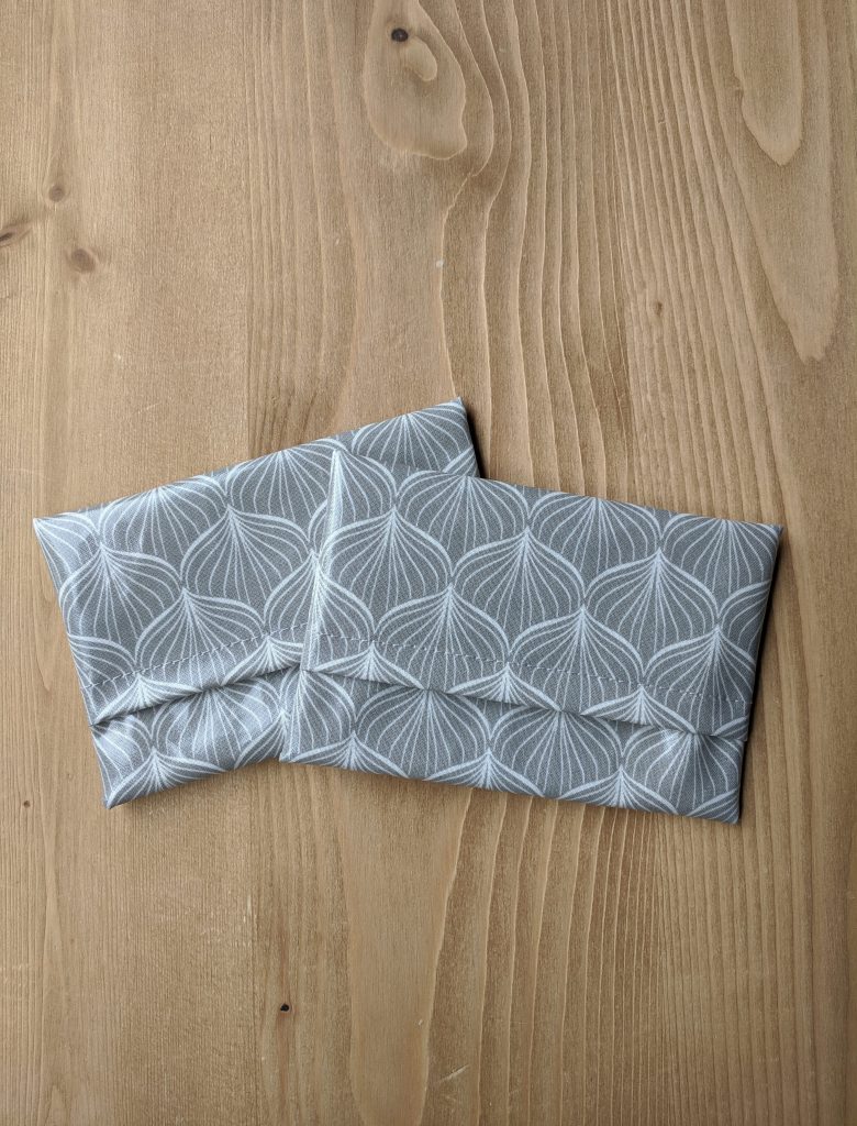 pochette à savon et shampoing solide gris clair
